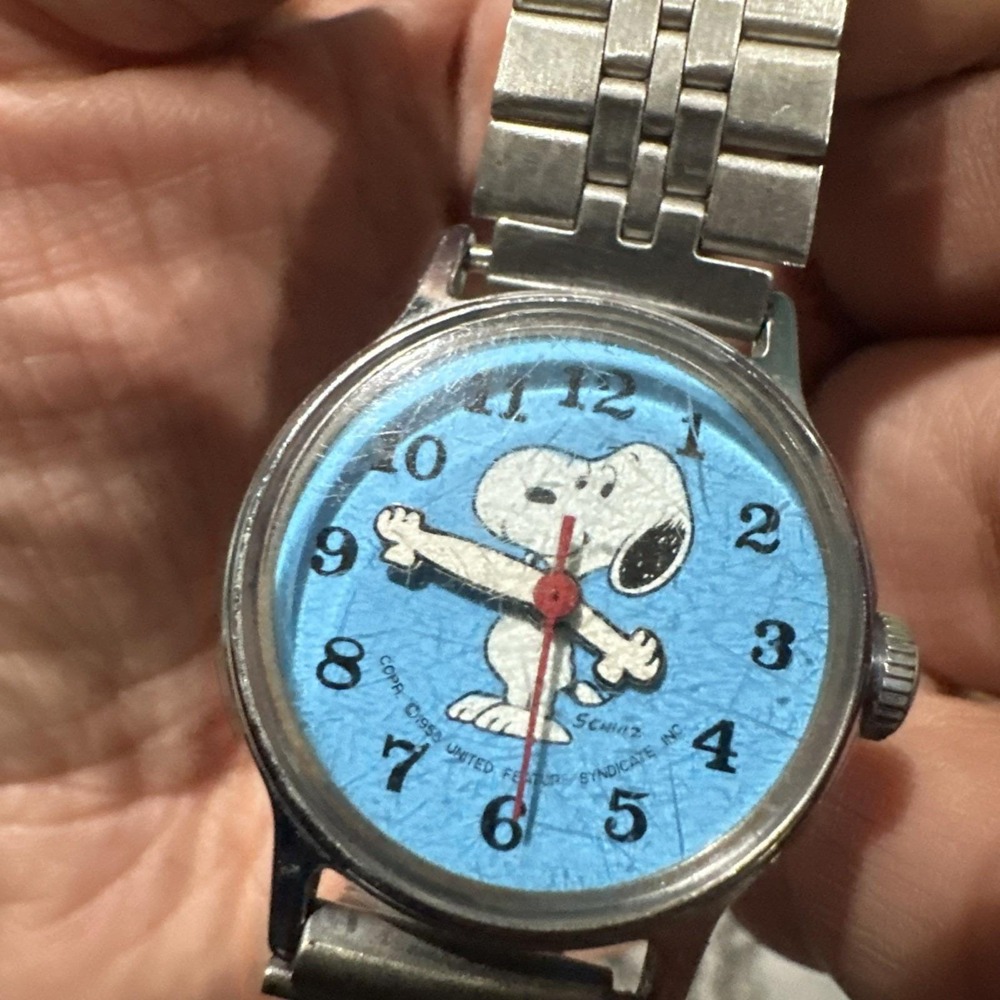 Working 1958 United Feature Syndicate Peanut Watch Manual Wind 24mm Fit 6.5 Rare - Picture 11 of 11